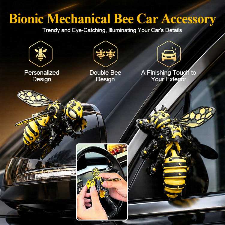 🚗🚗Articulated Mecha Bee Car Decorative Doll.