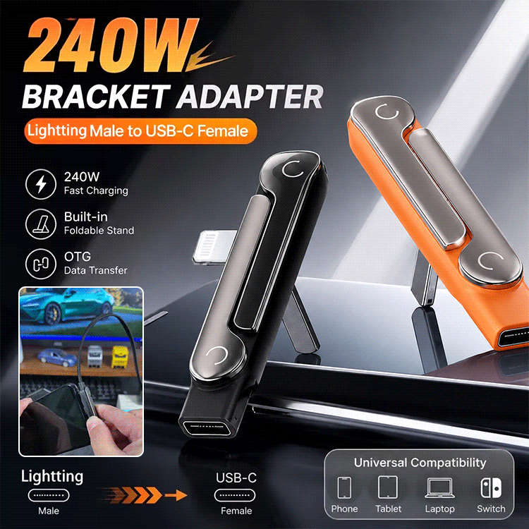 📱📱240W Phone Stand with Multifunctional Fast Charging Cable.