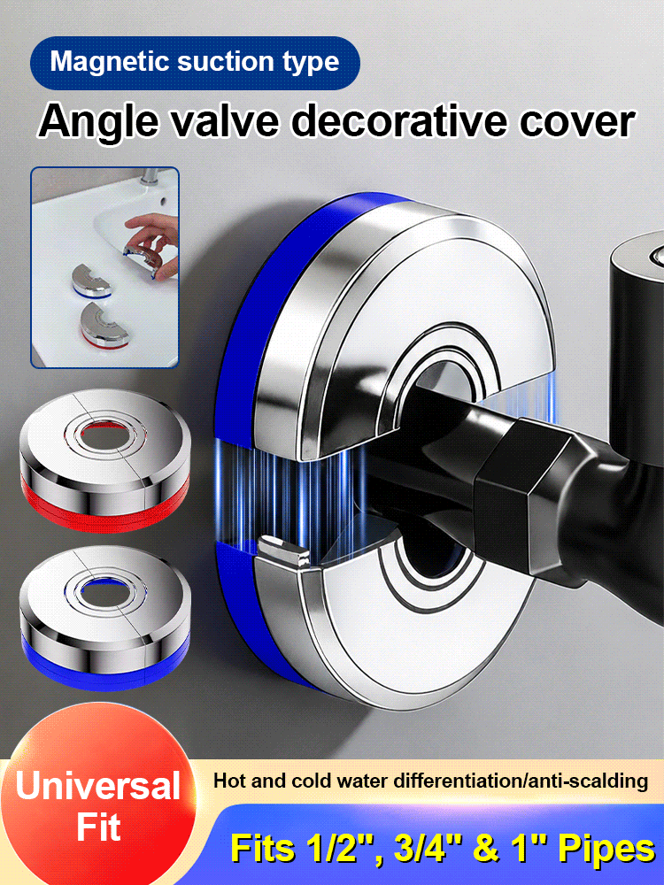 🏠🚿Split type enlarged and thickened magnetic shower head decorative cover.