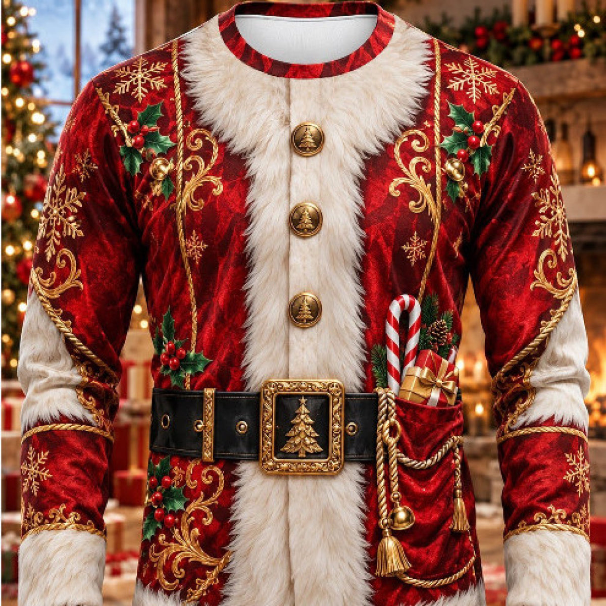 Christmas Faux-Layer Party Top