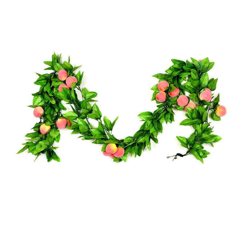 🍊🍓 Artificial fruit vines—perfect for wrapping around pipes or fences as festive decor.