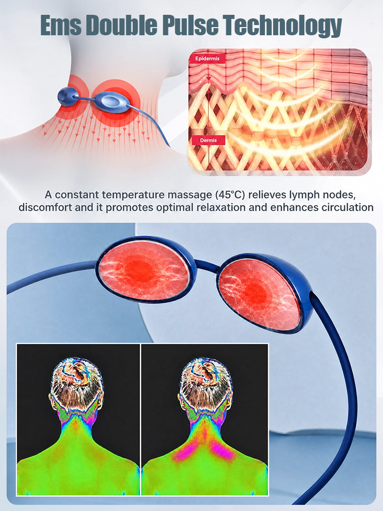 💆💆Neck massager, mini pulse intelligent massager.