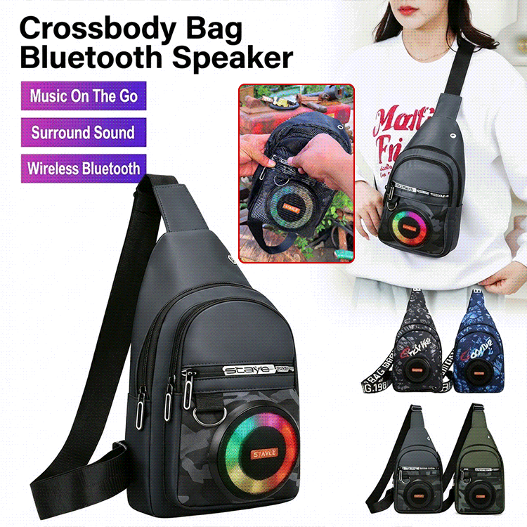 ✨🎒New shoulder bag, waterproof outdoor bag with Bluetooth speaker.