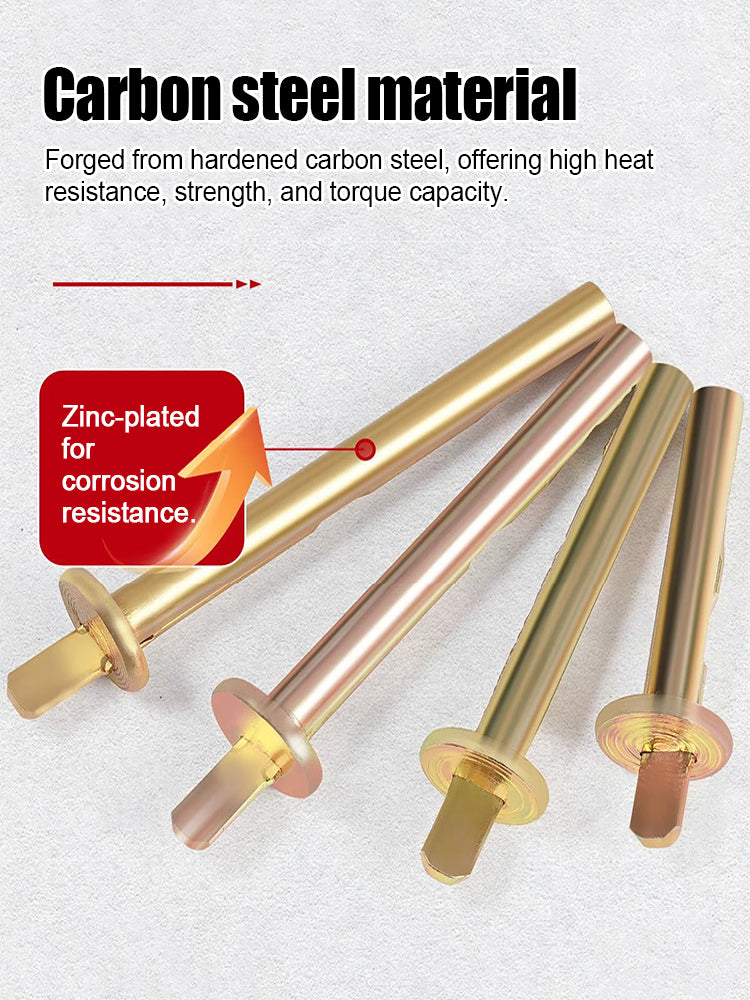 🧰⚒️Expansion hammer screws for cement walls/doors and windows, 50 pieces of various models.