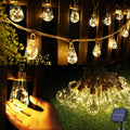 🏠💡 Solar-powered hemp rope string lights, waterproof LED ambient lights for camping, and decorative lights for courtyards and gardens.