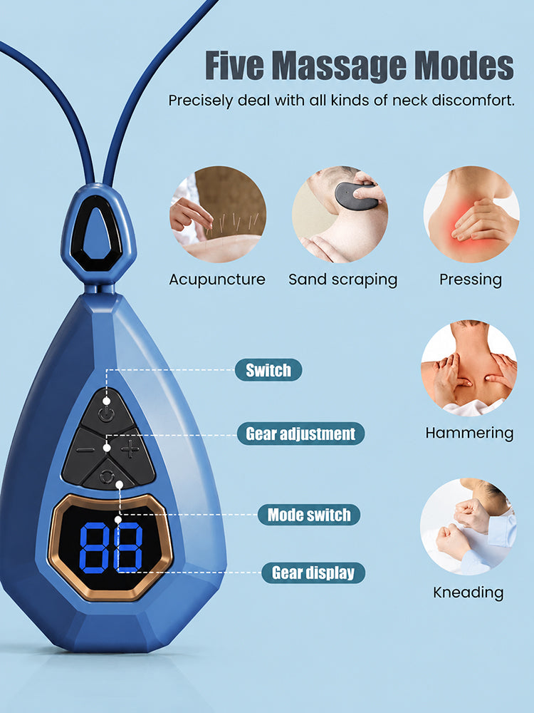 💆💆Neck massager, mini pulse intelligent massager.