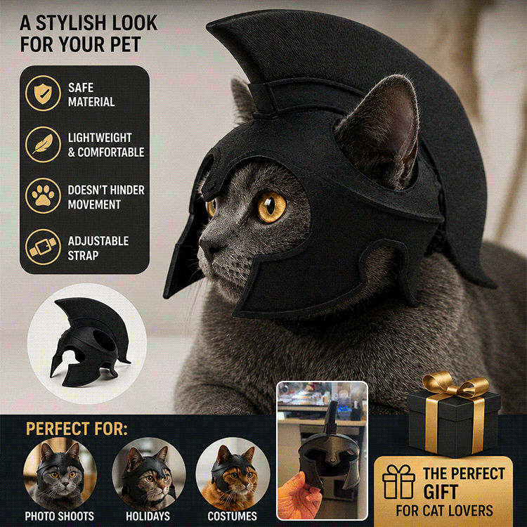🐈🐈Odyssey Spartan Cat Armor Helmet.
