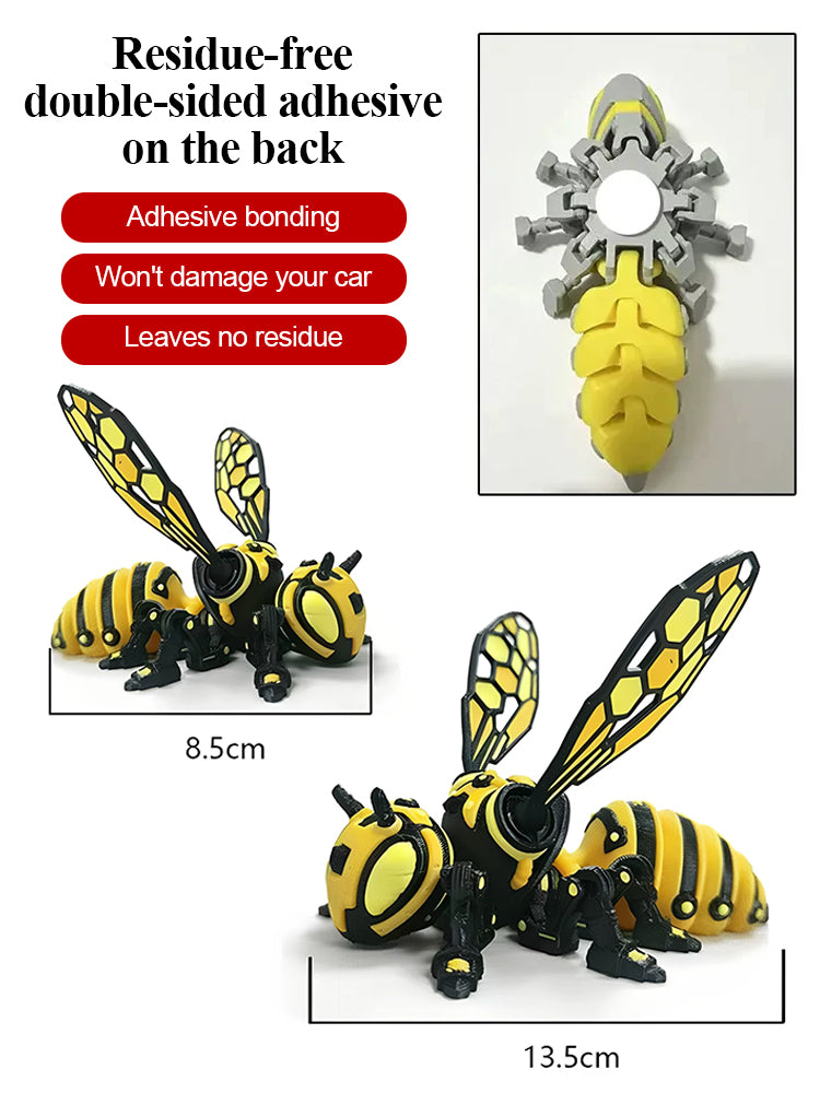 🚗🚗Articulated Mecha Bee Car Decorative Doll.