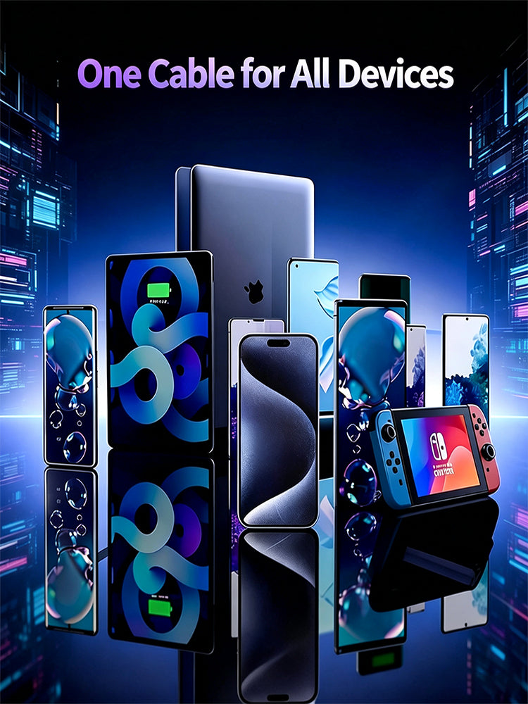 📱📱240W Phone Stand with Multifunctional Fast Charging Cable.