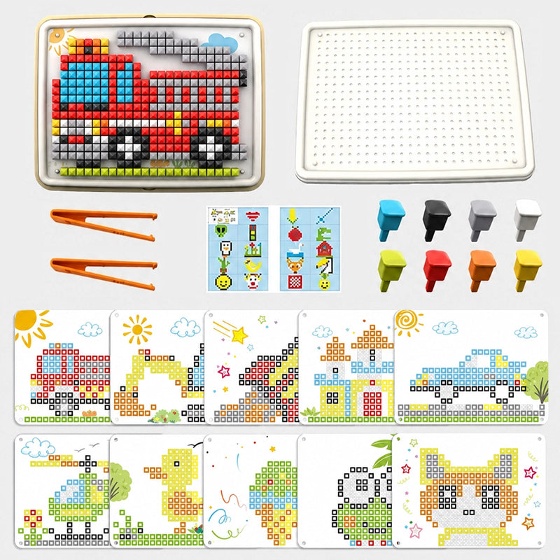 🧒👦 3D mushroom peg puzzle, a safe and versatile DIY assembly tool for children.