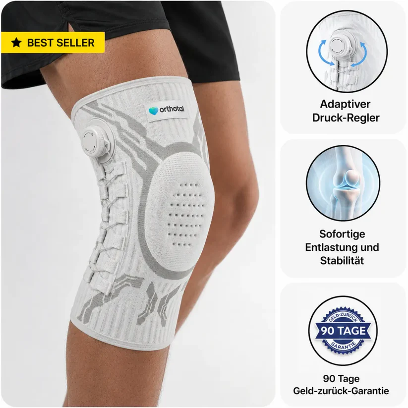 🎁 Sports knee brace with spring support and buttons
