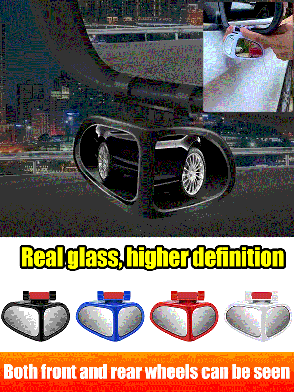 🚗🚗Blind spot assist mirrors for front and rear wheels of cars, 360° rearview mirror reversing tools.