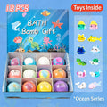 🐬🐬 Body cleaning bath ball, with a hidden toy bath salt ball inside.