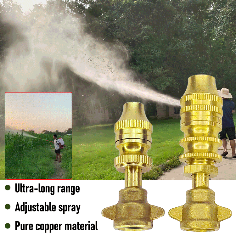 🚿🏠High-pressure pure copper atomizing nozzle, agricultural electric sprayer accessory.