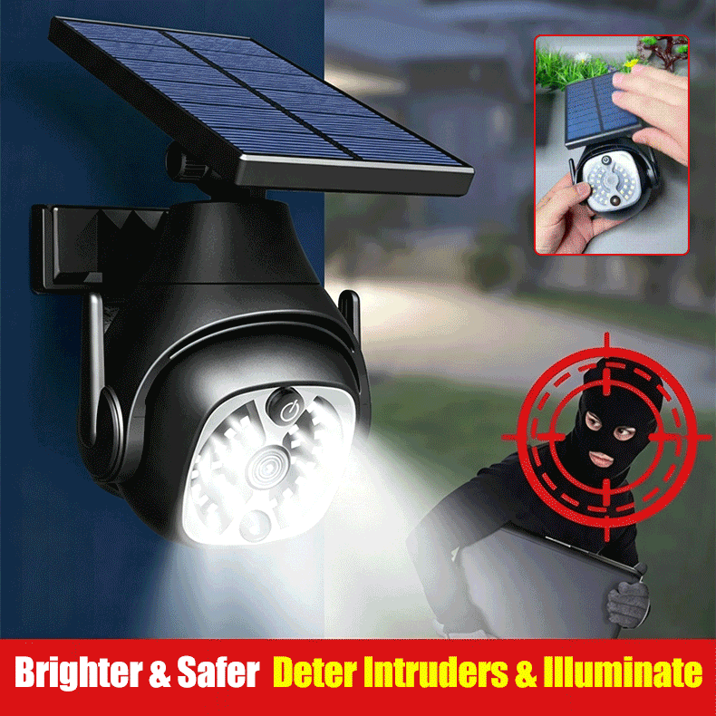☀️☀️Solar-powered, human body sensor, anti-theft, wild animal protection, waterproof, intelligent 180° rotating light.