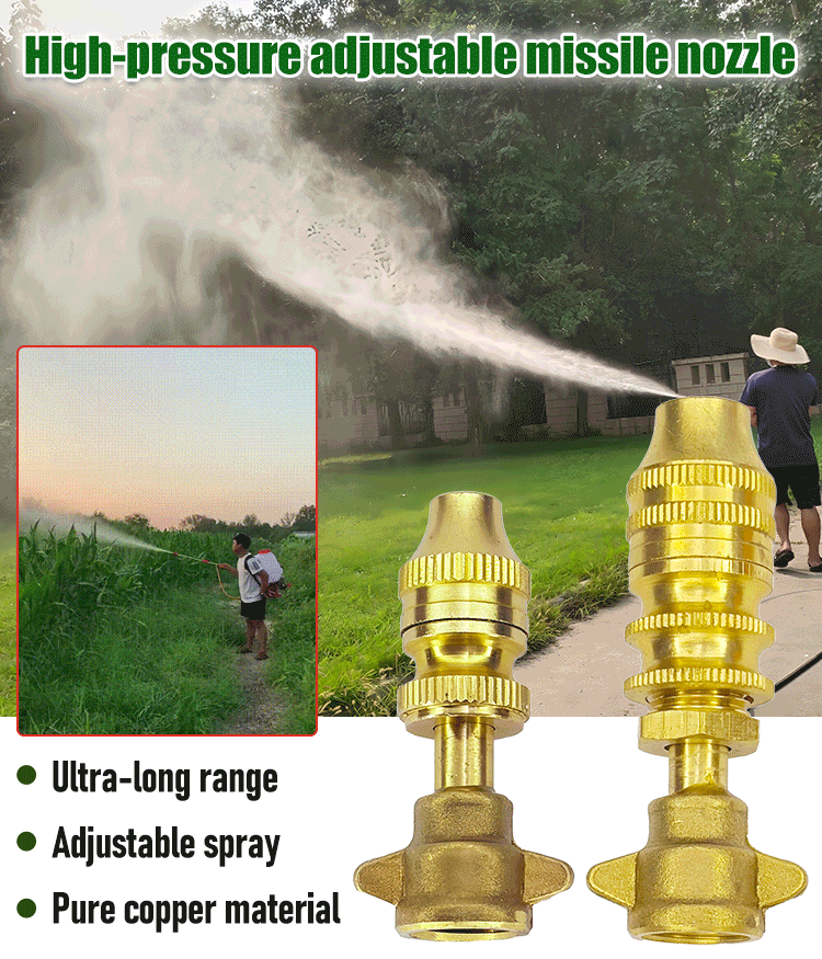 🚿🏠High-pressure pure copper atomizing nozzle, agricultural electric sprayer accessory.