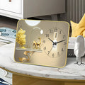 【📢50% Off📢】🕛 Silent tabletop clock—a premium decorative piece for the living room.