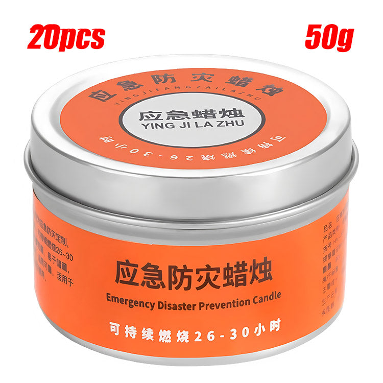 🔥🕯️【40 pieces】Emergency disaster prevention candles, smokeless, odorless, windproof, and preparedness candles.