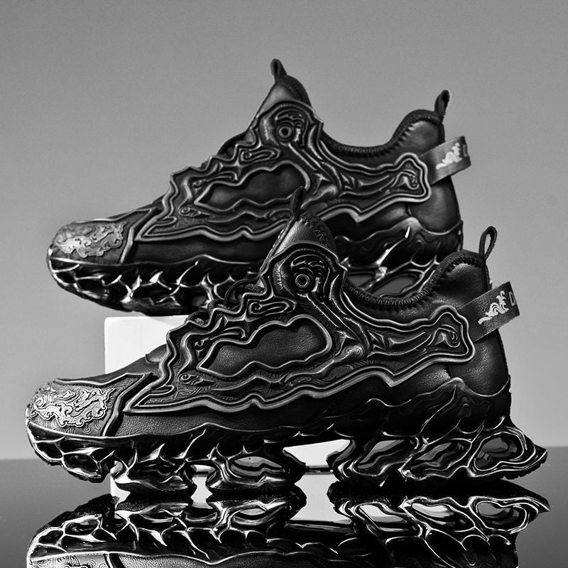 New men’s athletic shoes with cushioning and arch support.