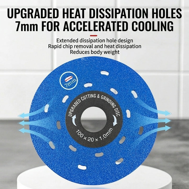✨⚒️Upgraded cutting disc for slabs/tiles, a dual-purpose cutting tool for trimming and polishing.