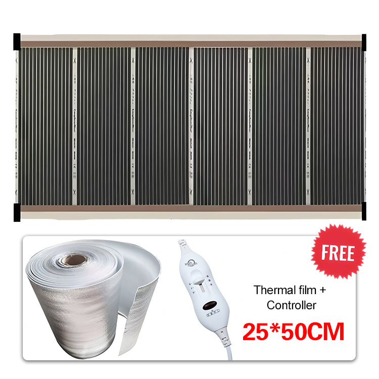 🏠🔥 Graphene heating film, high-temperature wall heater. (Includes heat-reflecting foil and controller)