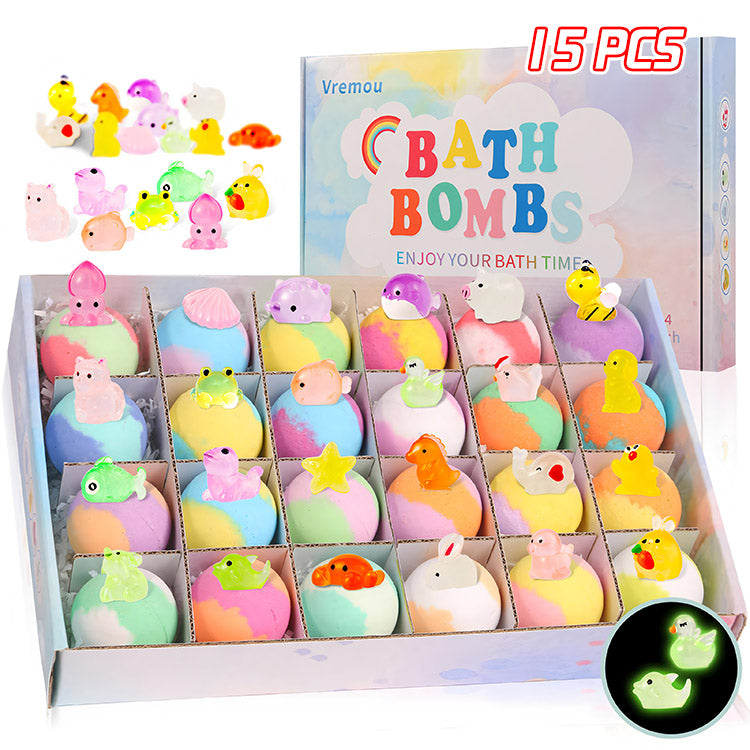 🐬🐬 Body cleaning bath ball, with a hidden toy bath salt ball inside.