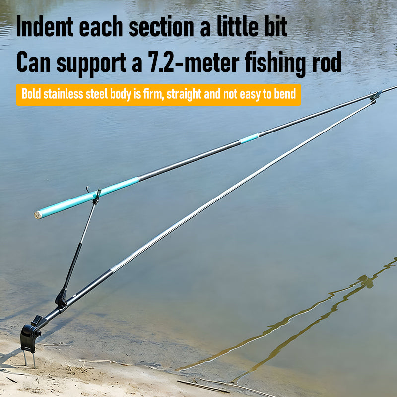 🎣🎣New multi-functional bracket, universal for fishing rods with stainless steel double fork fixation.
