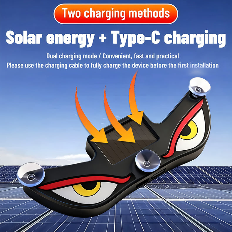 🚗👁️“Evil Eye” Car Solar Ambient Light/Warning Light.