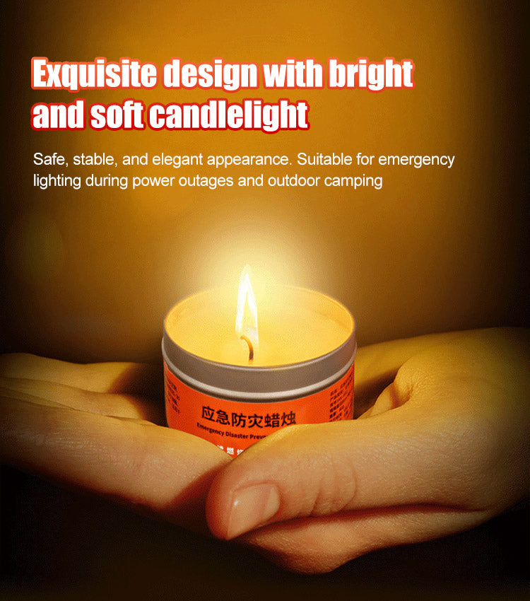 🔥🕯️【40 pieces】Emergency disaster prevention candles, smokeless, odorless, windproof, and preparedness candles.