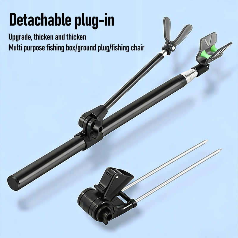 🎣🎣New multi-functional bracket, universal for fishing rods with stainless steel double fork fixation.