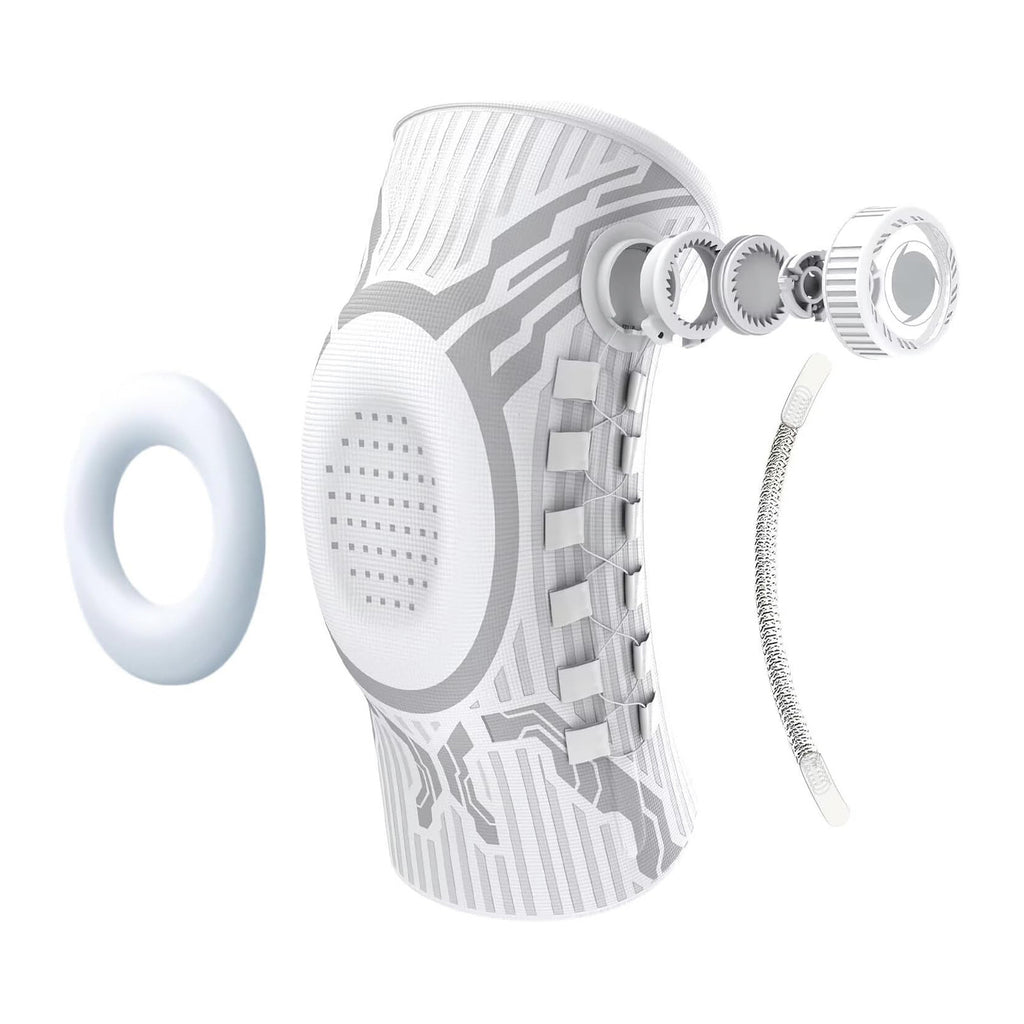 🎁 Sports knee brace with spring support and buttons