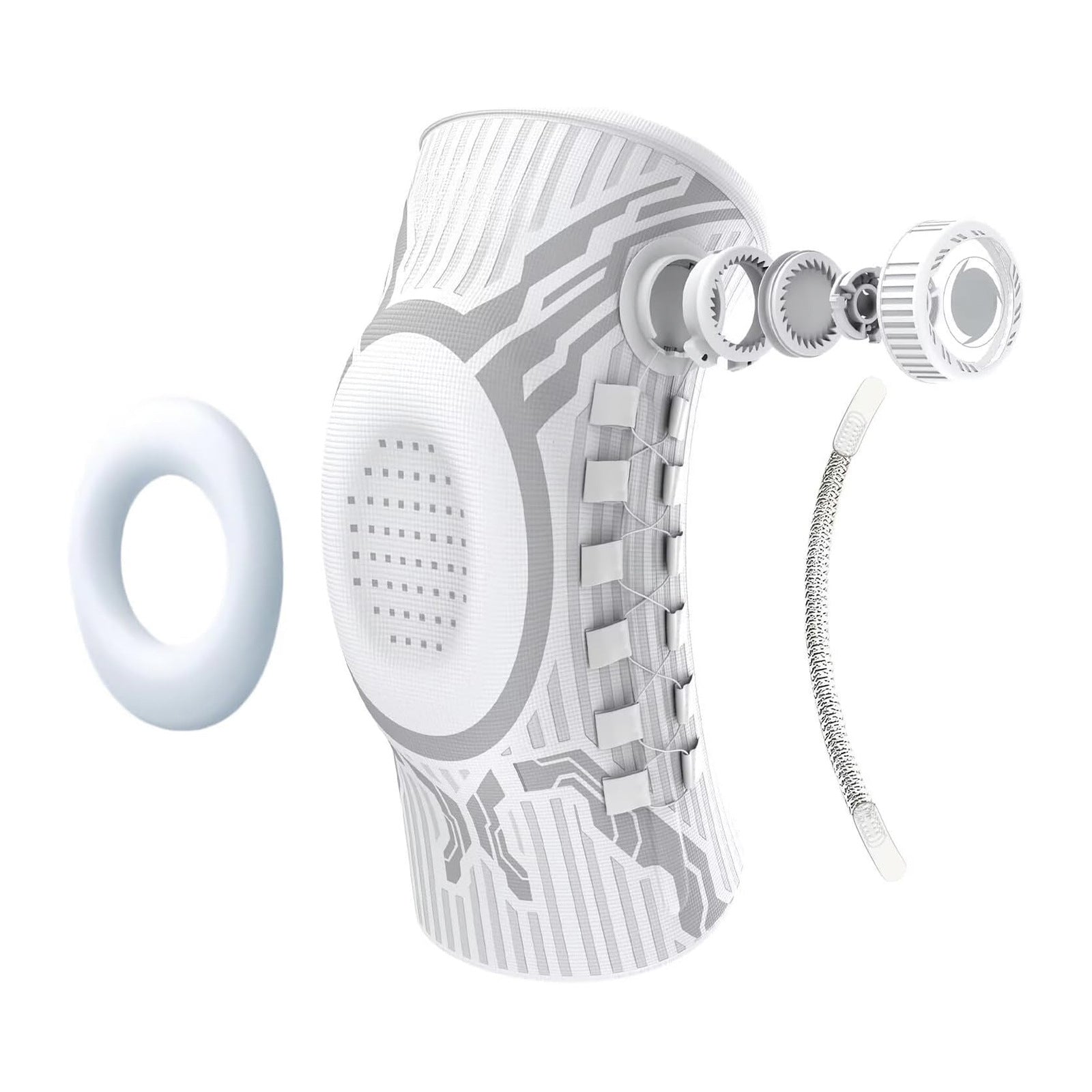 🎁 Sports knee brace with spring support and buttons