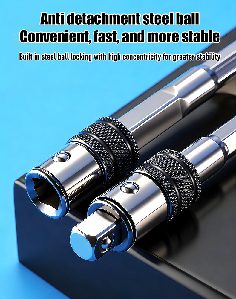 🧰⚒️ Multi-functional converter, portable electric drill adapter rod, quick self-locking.