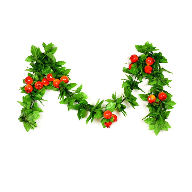 🍊🍓 Artificial fruit vines—perfect for wrapping around pipes or fences as festive decor.