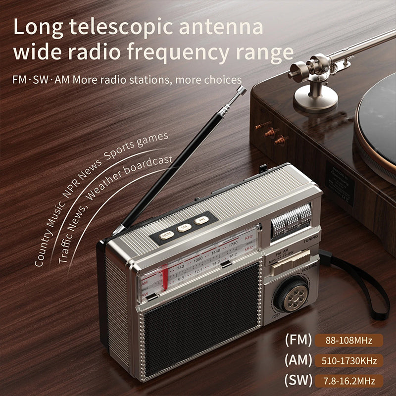 📻📻New MD-979S Portable Solar Panel Bluetooth Speaker Multi-functional Antenna Radio.