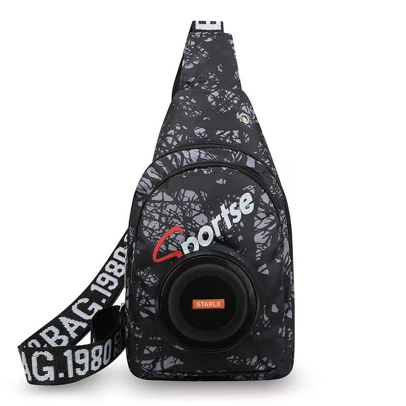 ✨🎒New shoulder bag, waterproof outdoor bag with Bluetooth speaker.