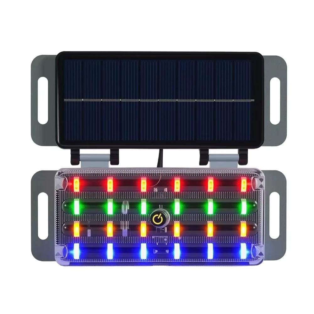 🚨🚨 Solar-powered flashing warning light to prevent rear-end collisions.