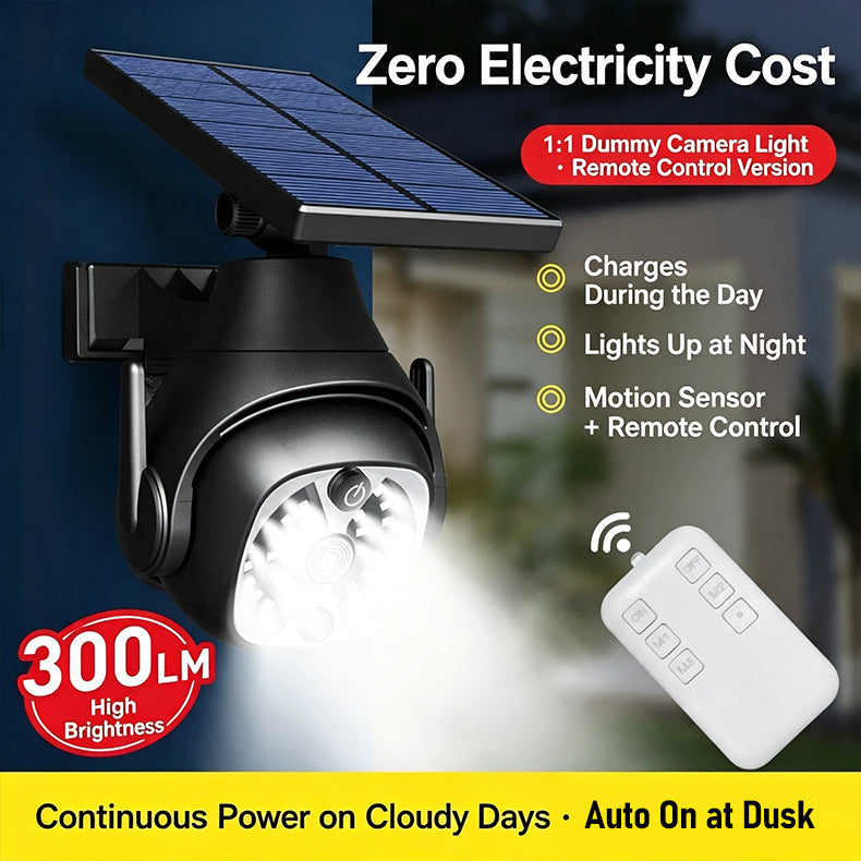 ☀️☀️Solar-powered, human body sensor, anti-theft, wild animal protection, waterproof, intelligent 180° rotating light.
