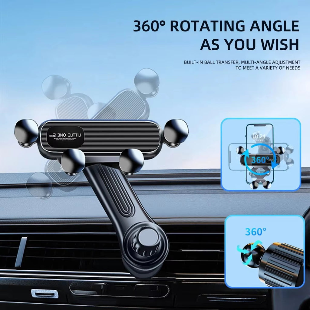 🚗🚗New gravity-loaded car phone holder with 360° rotating air vent navigation support.
