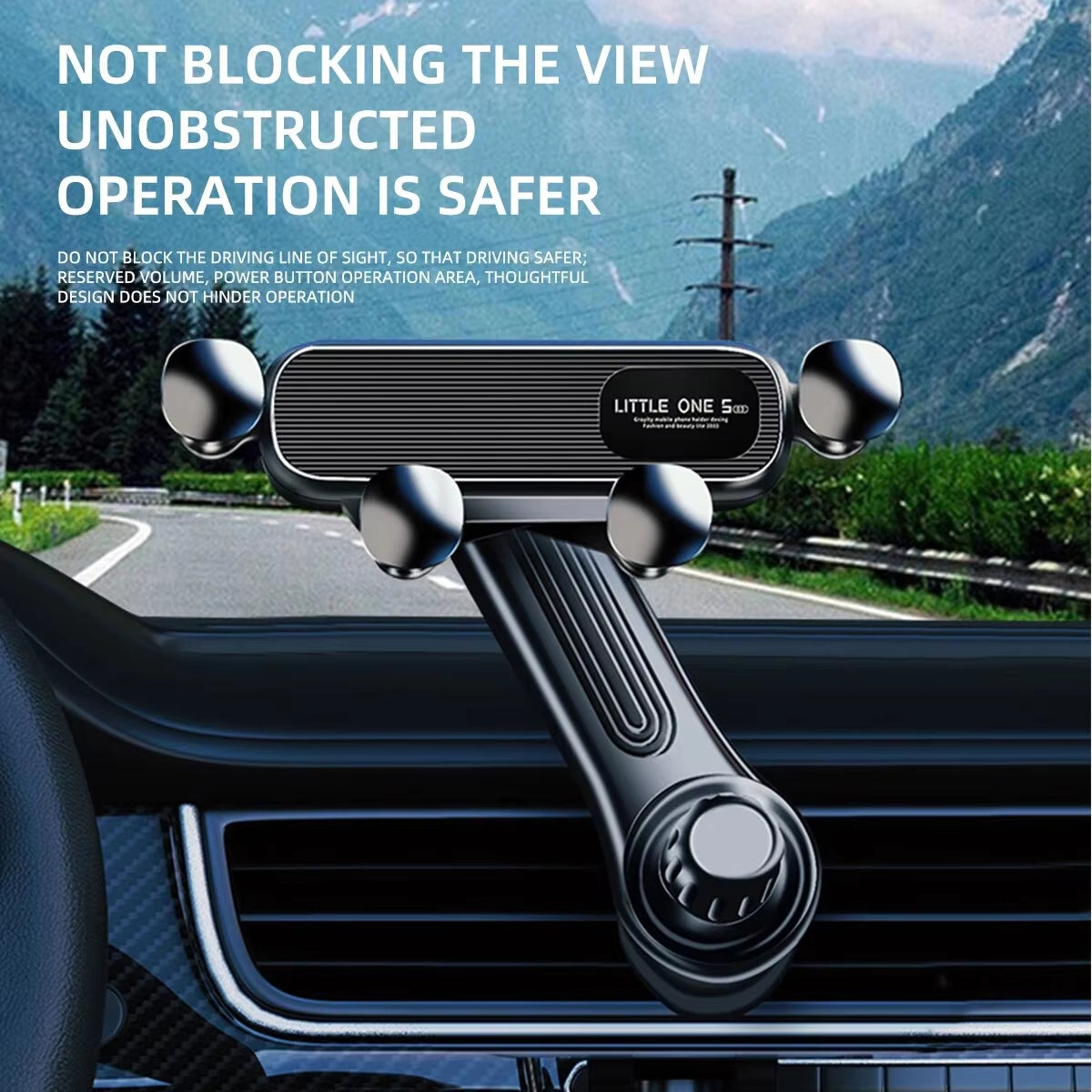 🚗🚗New gravity-loaded car phone holder with 360° rotating air vent navigation support.