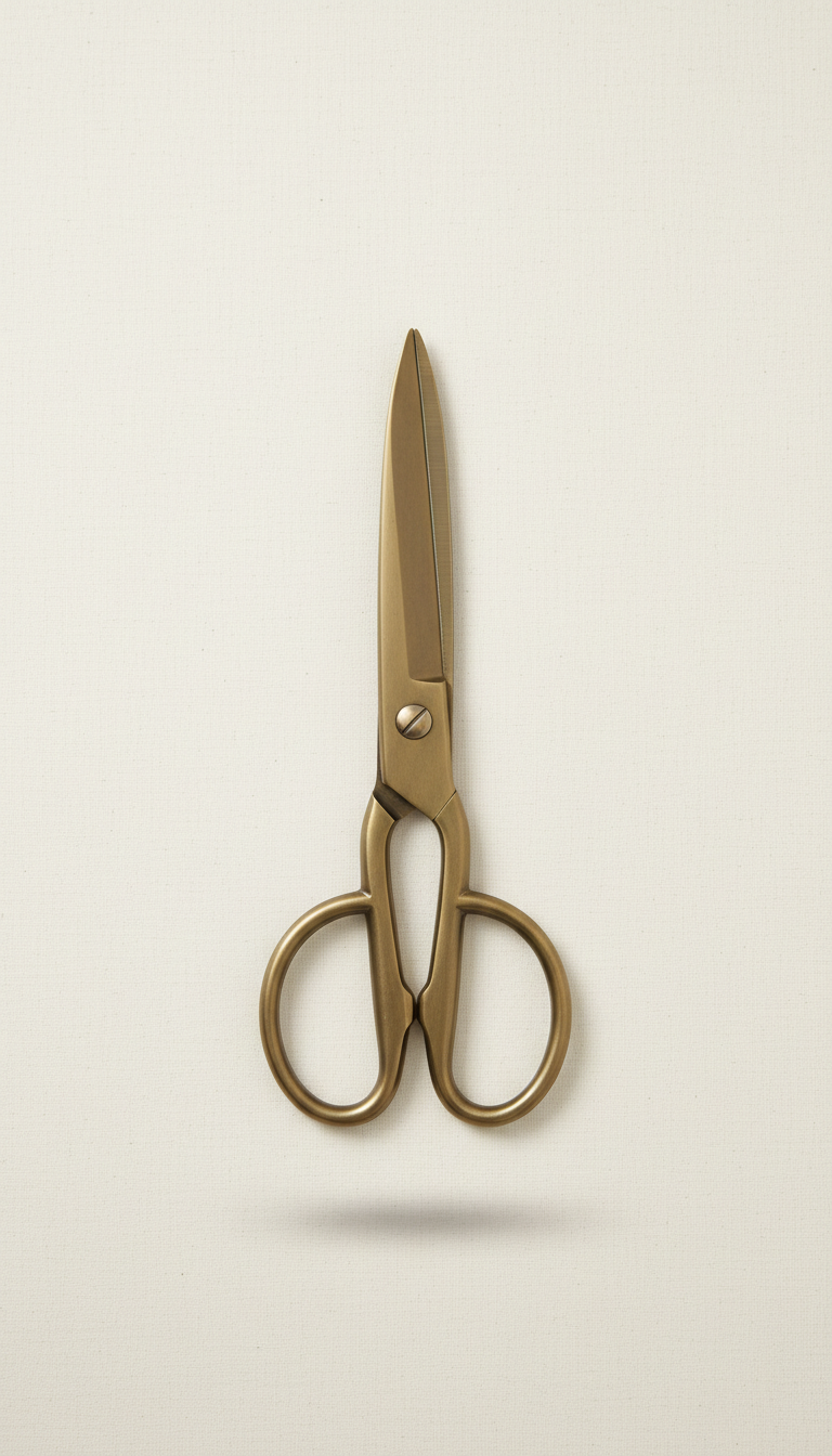 Brass-Finish Utility Scissors