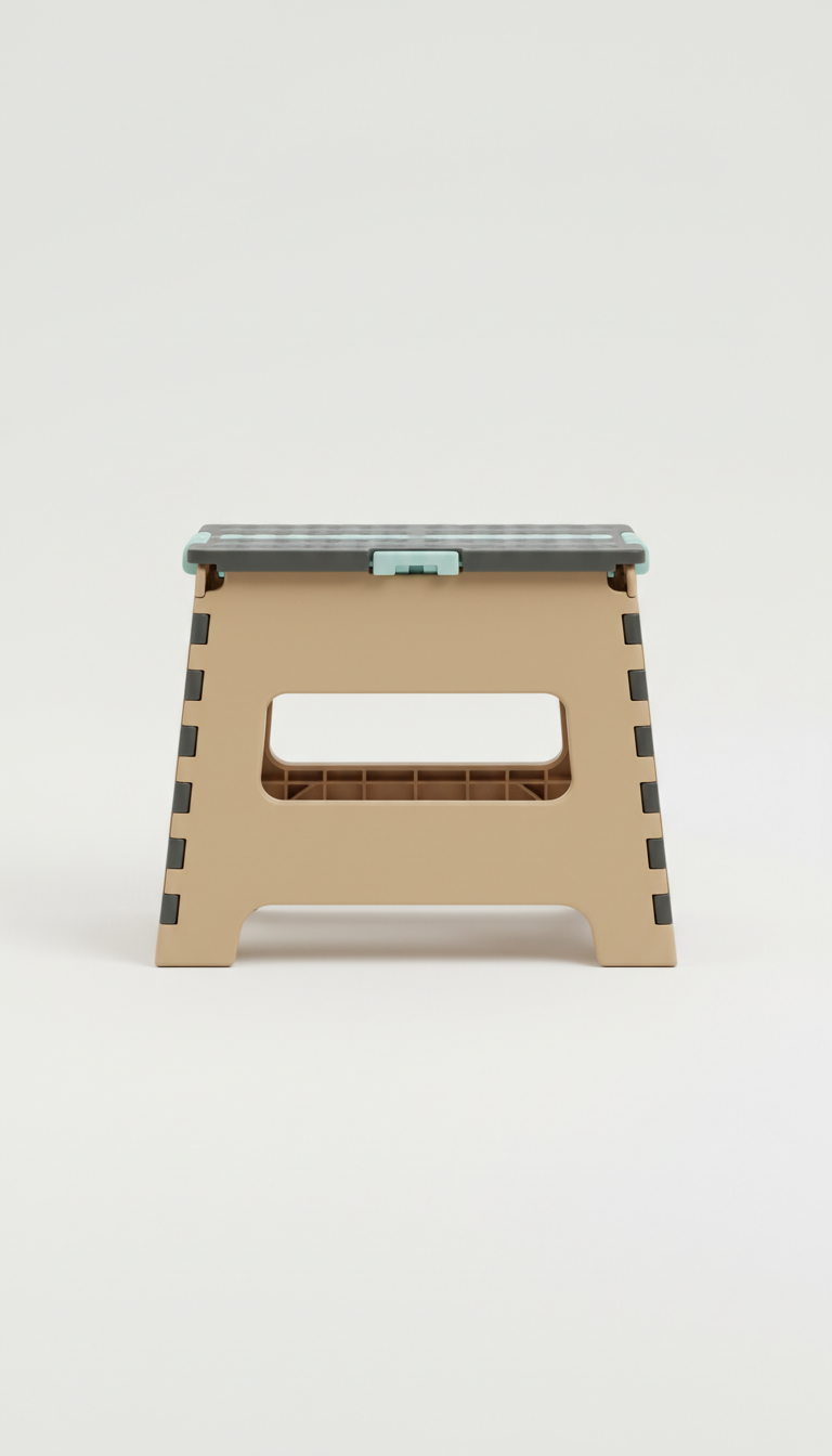 Space-Saving Folding Step Stool