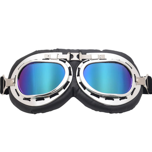 🕶️😎Motorcycle/bicycle goggles, windproof and UV-protective retro-style off-road riding sunglasses.