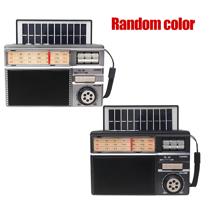 📻📻New MD-979S Portable Solar Panel Bluetooth Speaker Multi-functional Antenna Radio.