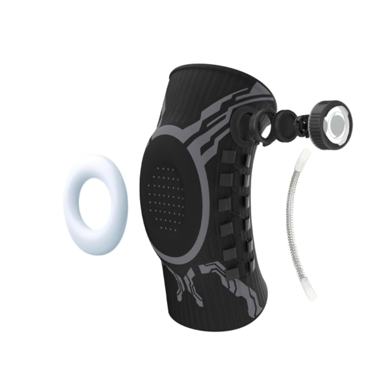 🎁 Sports knee brace with spring support and buttons